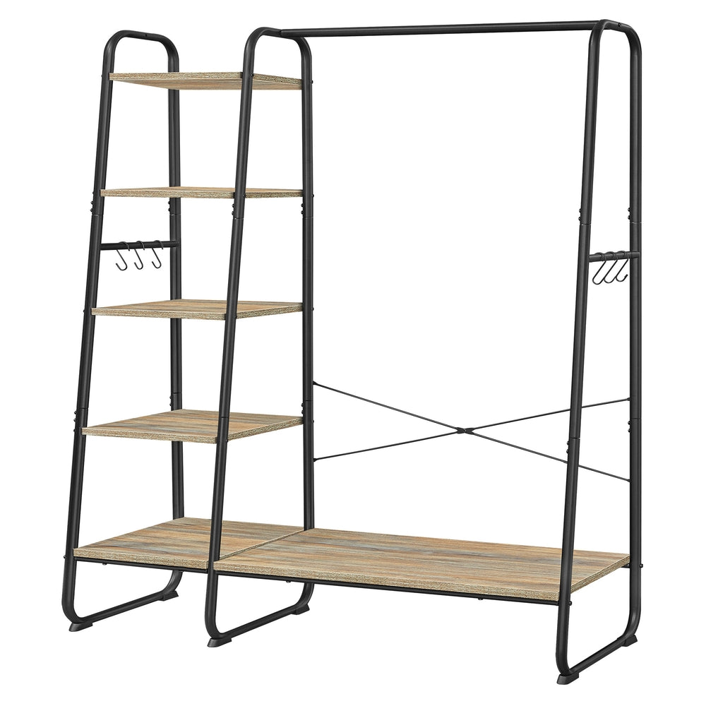 Vasagle Clothes Rail | Clothes Rack With Shoe Shelf | Particleboard & Steel | 120 X 45 X 160 Cm