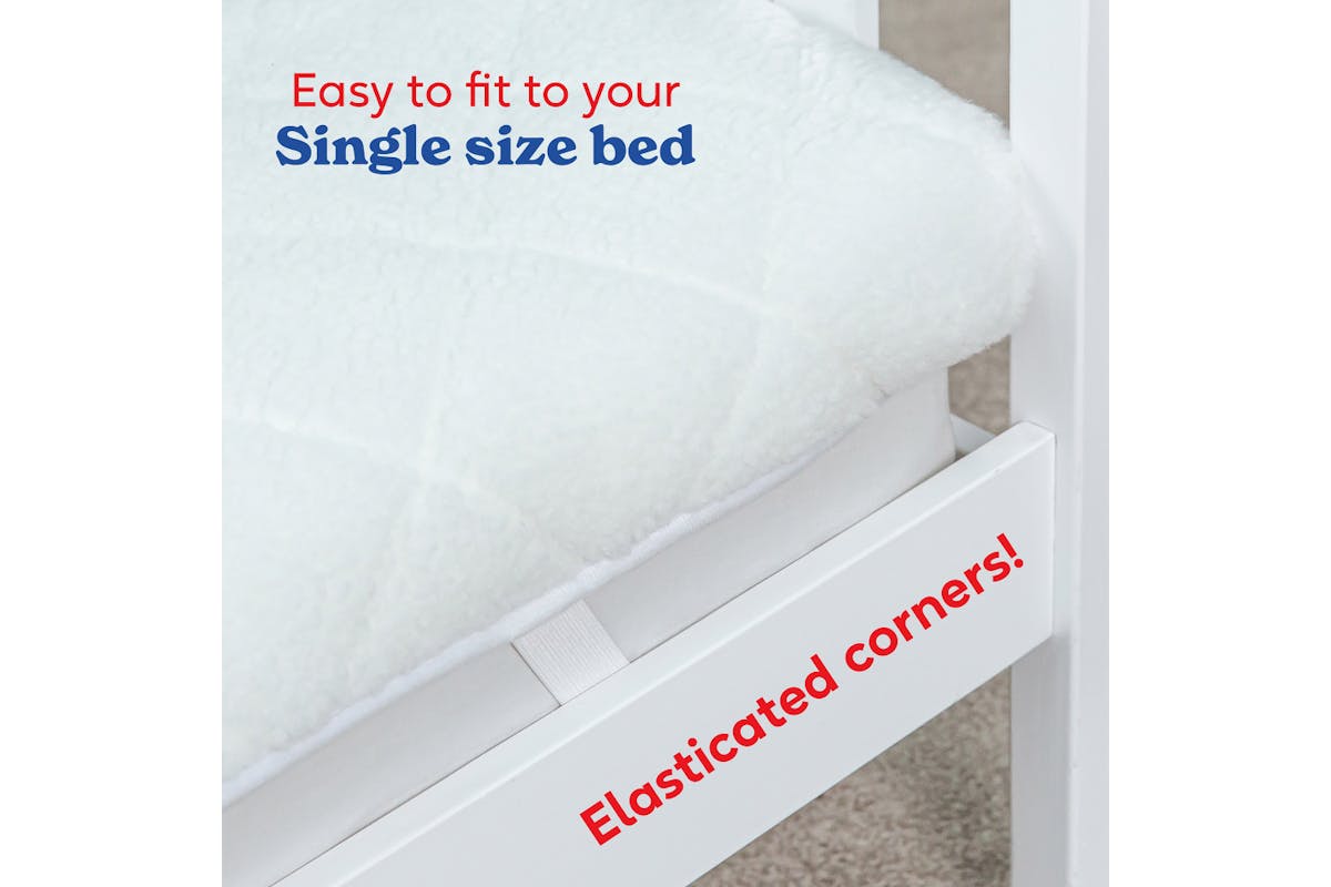 Russell Hobbs Electric Single Blanket | White | RHESB8001-7