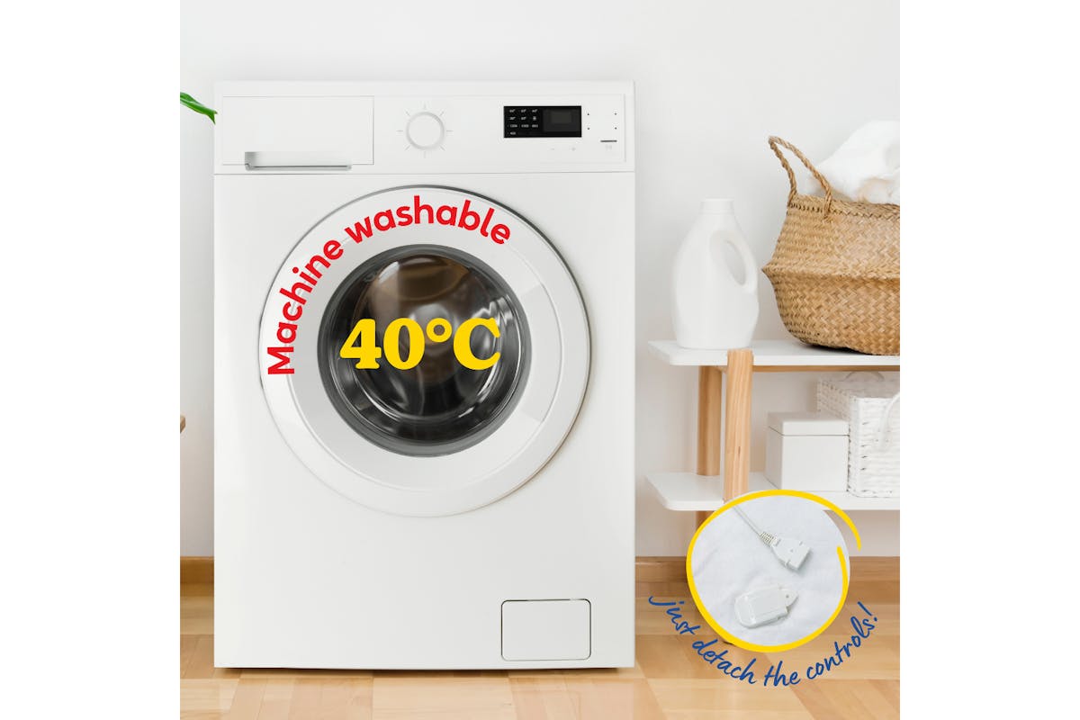 Russell Hobbs Electric Single Blanket | White | RHESB8001-8