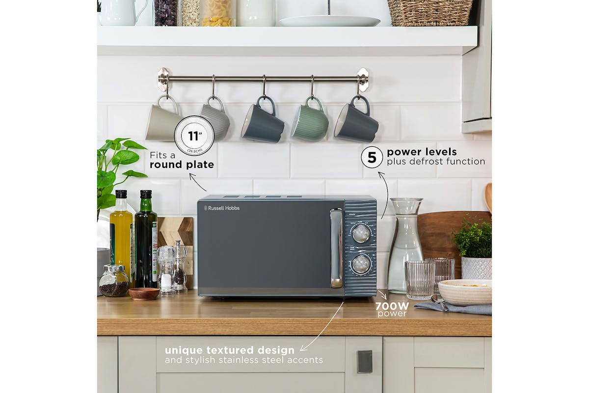 Russell Hobbs Inspire 17L 700W Freestanding Microwave | Grey-3