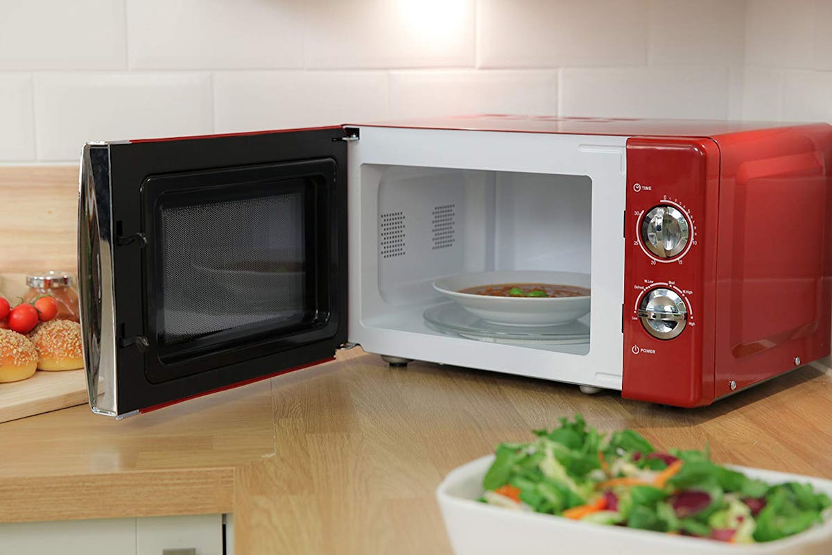 Russell Hobbs 17L 700W Freestanding Solo Microwave | RHMM701R | Red-4