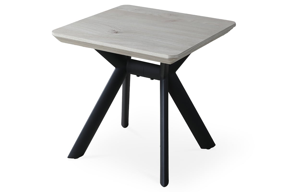 Rimini Lamp Table | Oak/Dark Grey-2