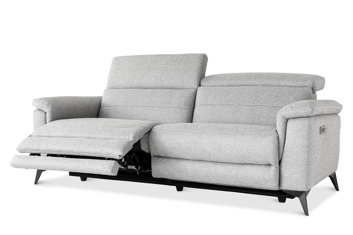Penny 3 Seater Sofa | Power Recliner | Fabric | Grey-6