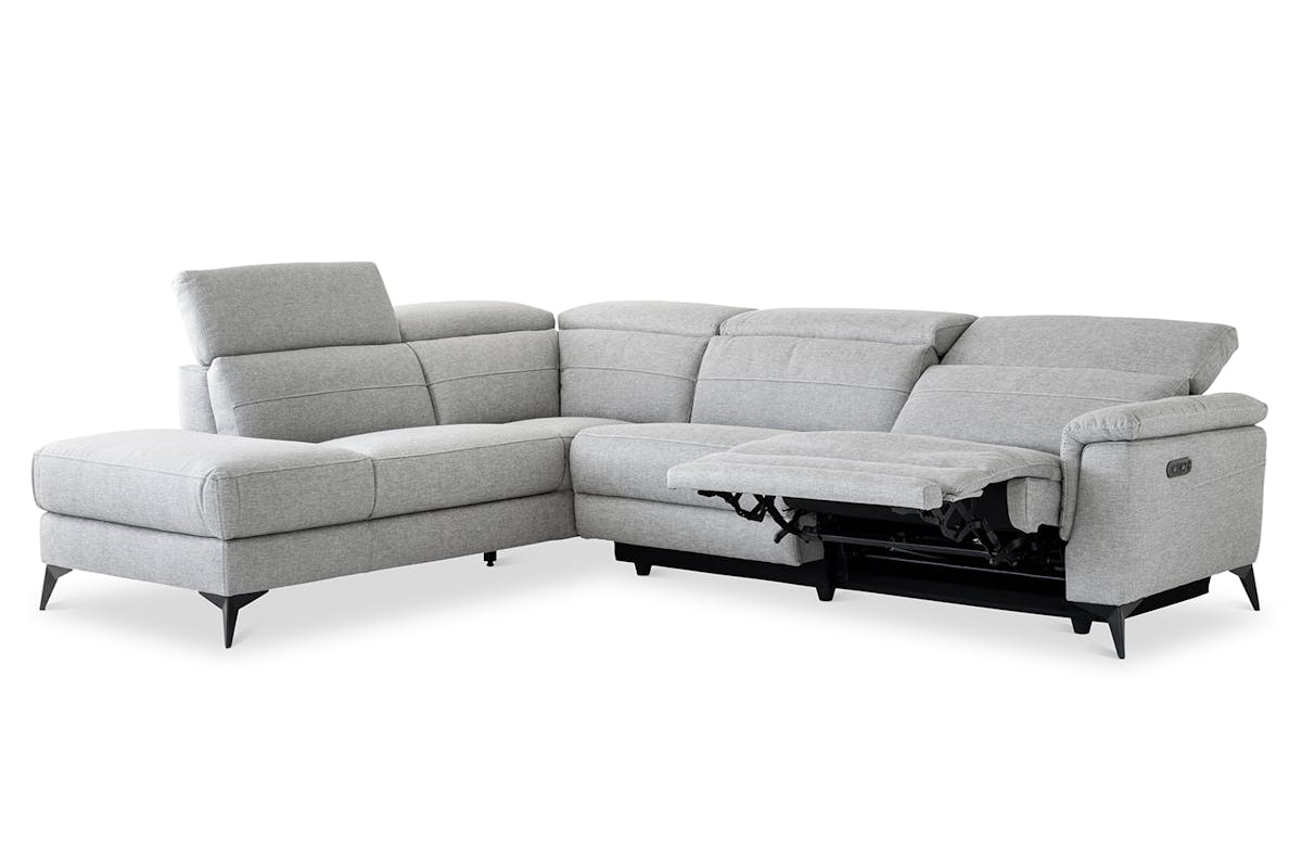 Penny Chaise Sofa | Power Recliner | Fabric | Grey-6