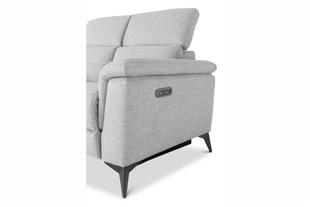 Penny Chaise Sofa | Power Recliner | Fabric | Grey-8