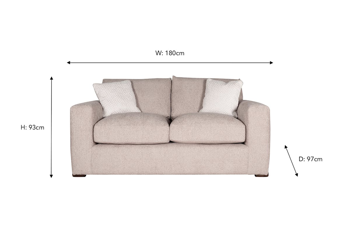 Romeo 2 Seater Sofa | Formal Back | Fabric-3