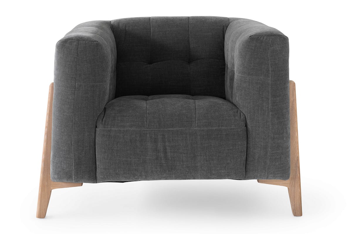 Rosie Armchair | Fabric | Grey