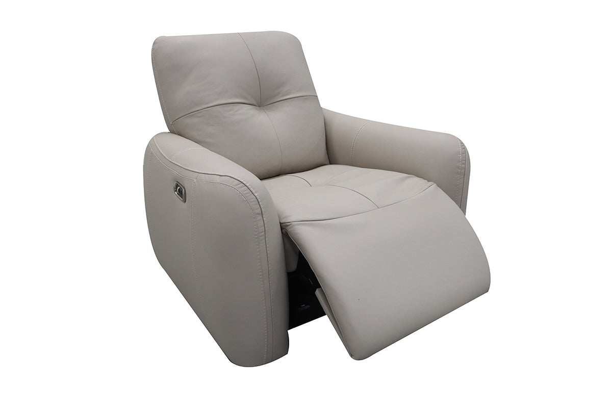 Poppy Armchair | Power Recliner | Leather | Beige-3