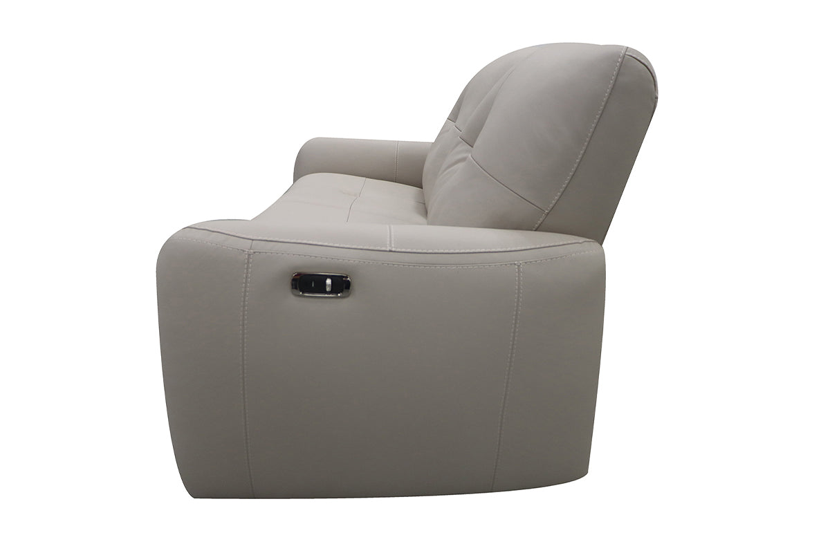 Poppy 2.5 Seater Sofa | Power Recliner | Leather | Beige-4