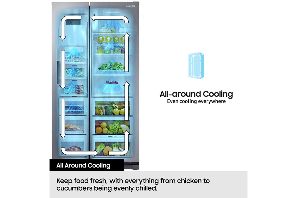 Samsung Series 6 Bespoke Fridge Freezer with SpaceMax | RS70F64KEFEU-2