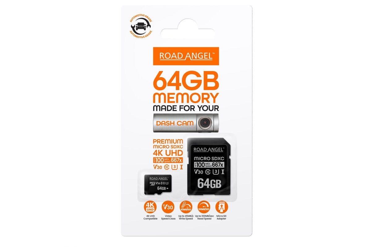 Road Angel Halo Dash Cam 2-in-1 Hardwire Kit with 64GB SD Card-3