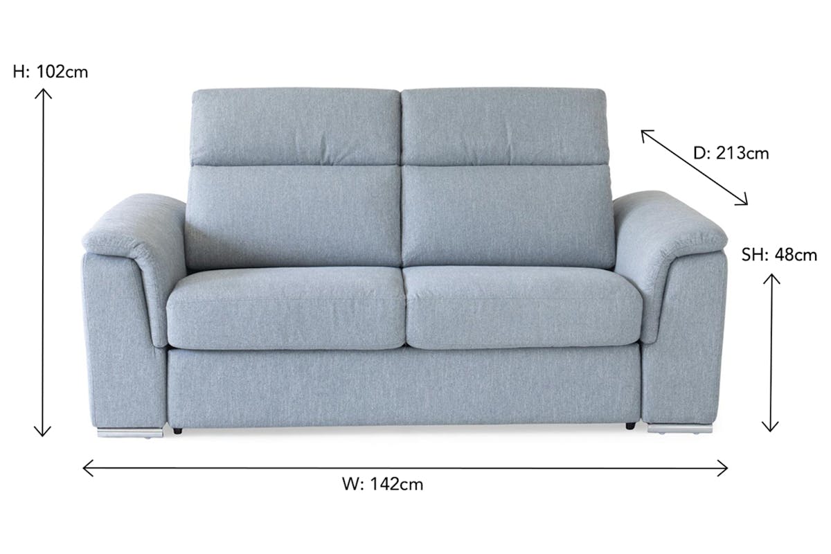 Rubra 2 Seater Sofa Bed | Grey-6