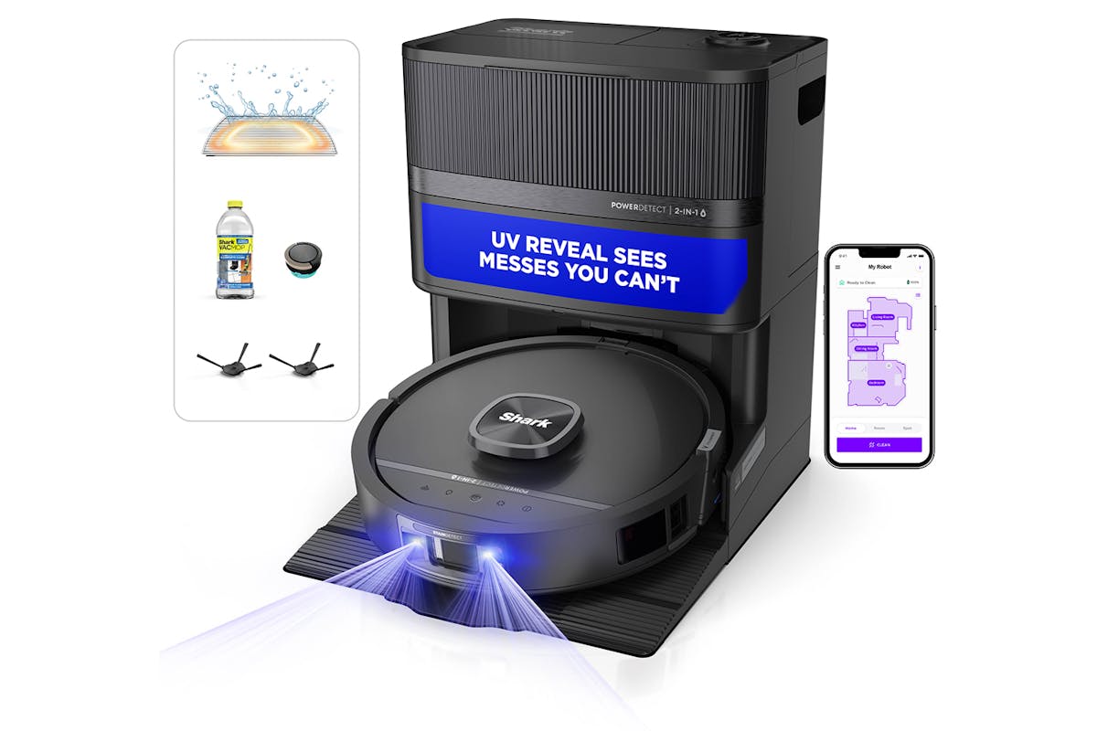 Shark UV Reveal Robot Vacuum Cleaner and Mop | RV3000XEUK-6