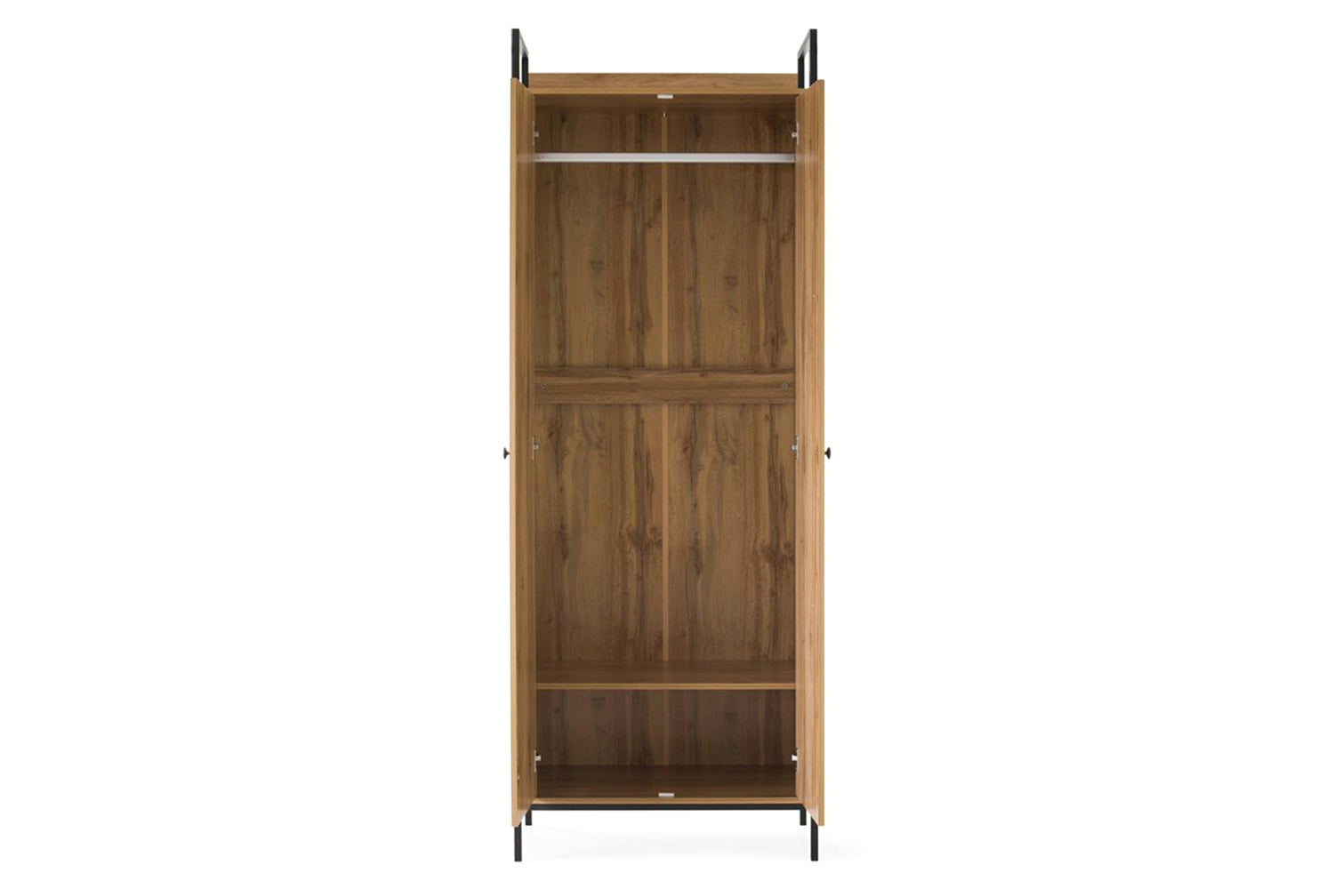 Zion Wardrobe | 2 Door | Oak Effect-2