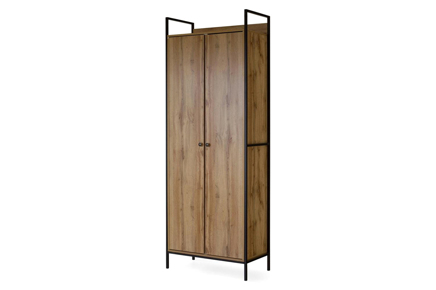 Zion Wardrobe | 2 Door | Oak Effect-4