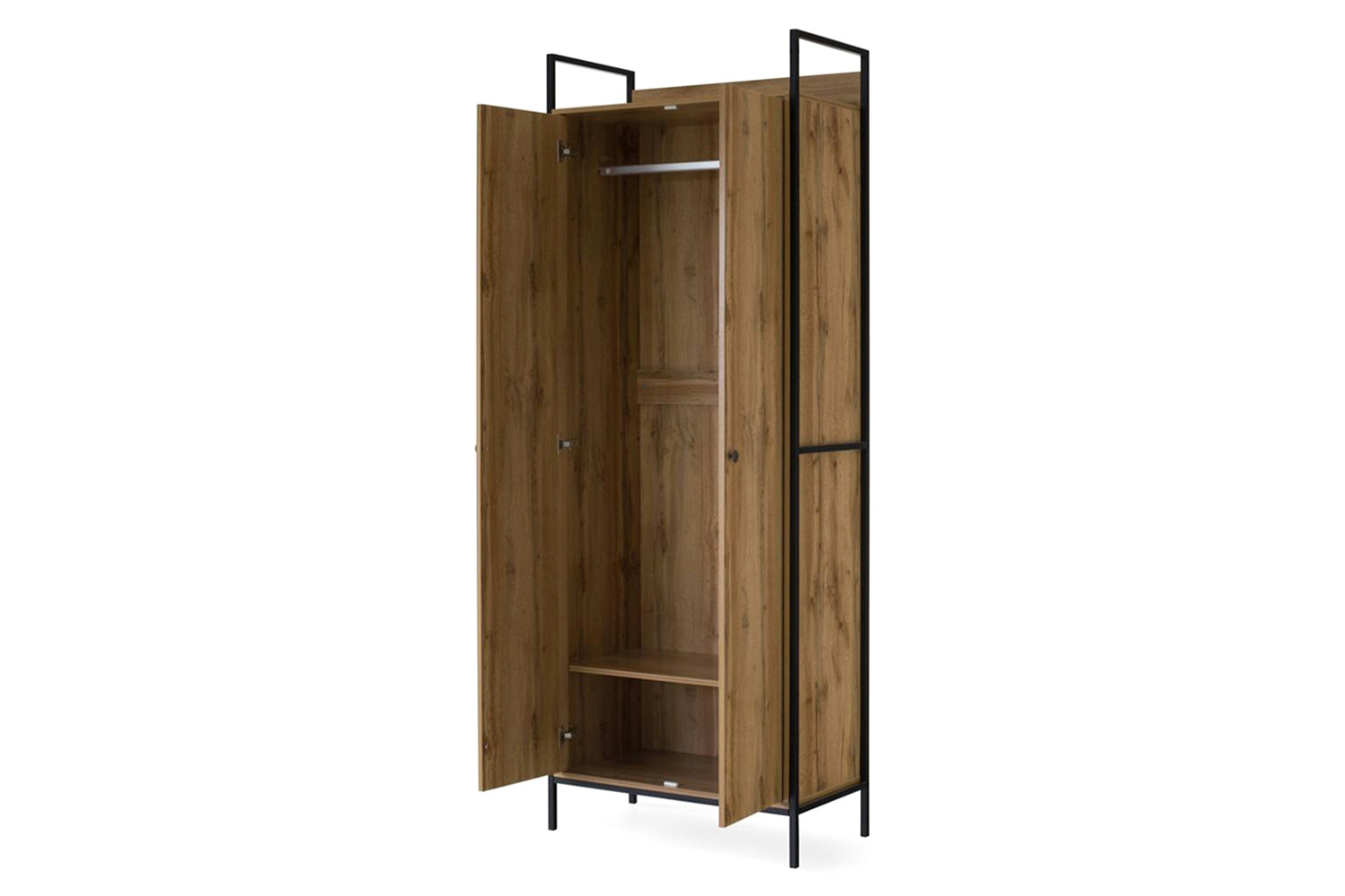 Zion Wardrobe | 2 Door | Oak Effect-5