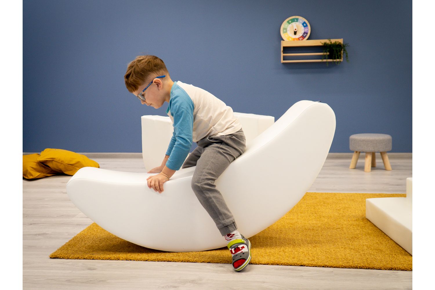 Iglu Soft Play Rocking Banana Toy For Children: Develop Balance, Coordination, Kids Foam Blocks, Sensory Toy