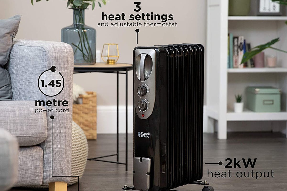 Russell Hobbs 9 Fin Oil Filled Radiator | RHOFR5002B-7