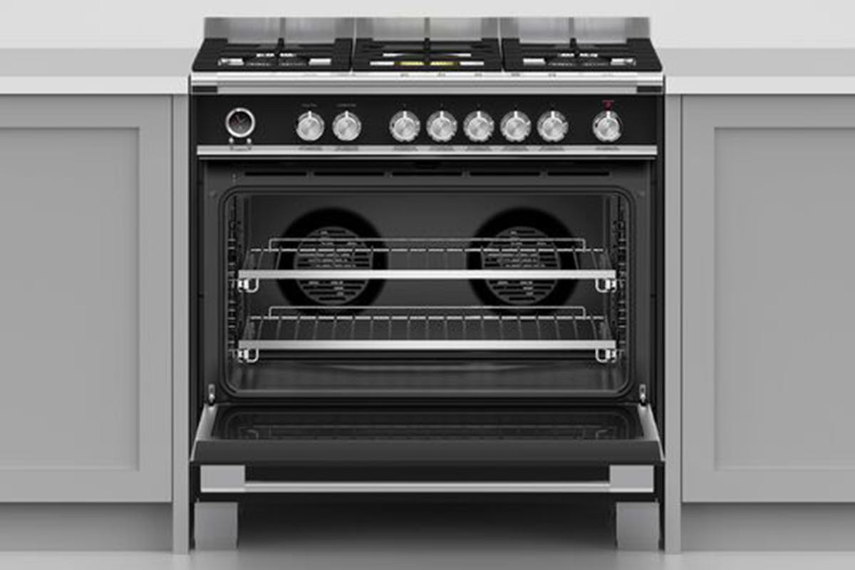 Fisher & Paykel 90cm Dual Fuel Range Cooker | OR90SCG6B1 | Black-14