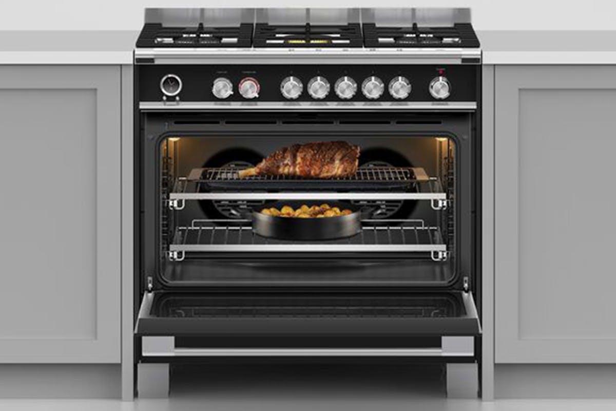Fisher & Paykel 90cm Dual Fuel Range Cooker | OR90SCG6B1 | Black-15