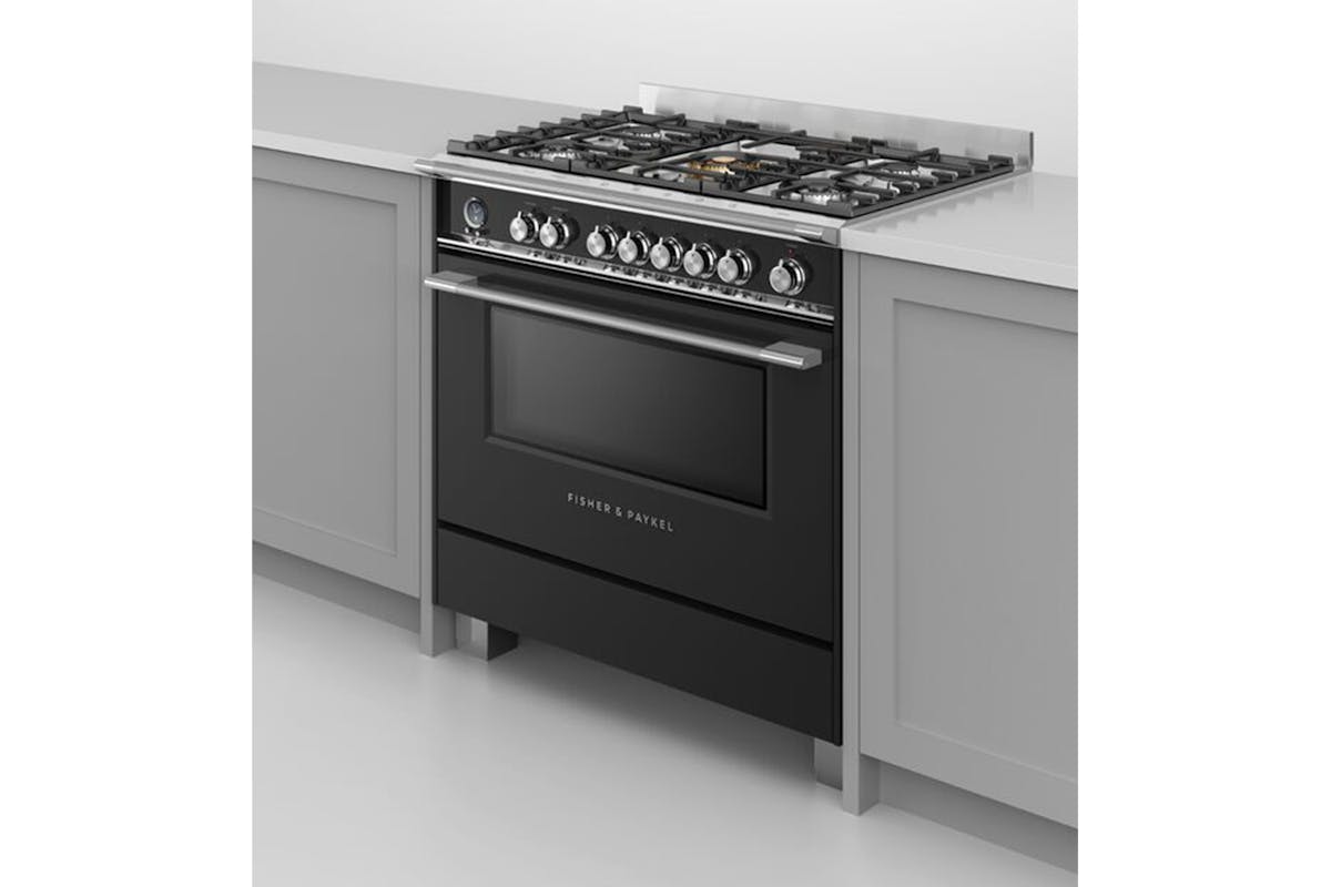 Fisher & Paykel 90cm Dual Fuel Range Cooker | OR90SCG6B1 | Black-11