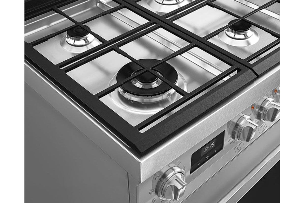 Smeg 90cm Portofino Dual Fuel Range Cooker | CPF92GMX | Stainless Steel-2