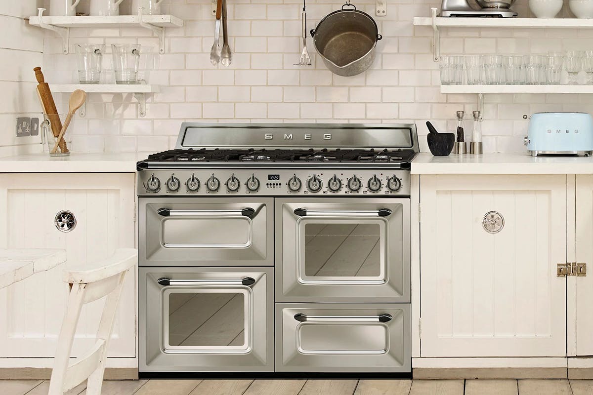 Smeg 110cm Victoria Dual Fuel Range Cooker | TR4110X-1 | Stainless Steel-3