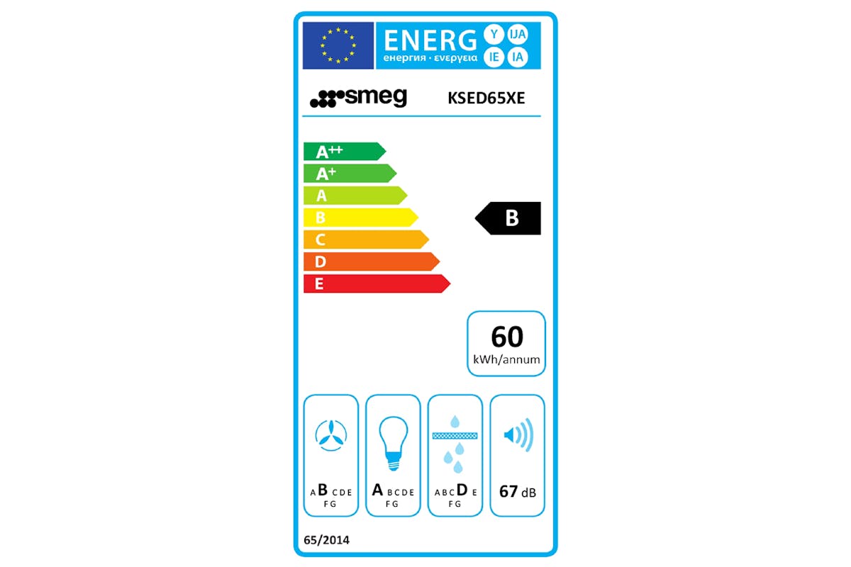 Smeg 60cm Chimney Hood | KSED65XE | Stainless Steel-4
