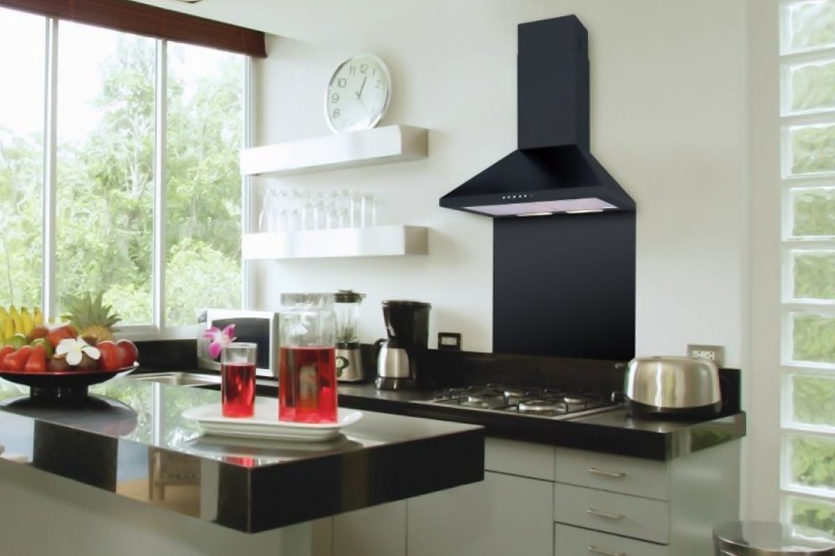 Luxair 60cm Premium Chimney Hood | LA-60-STD-BLK-2