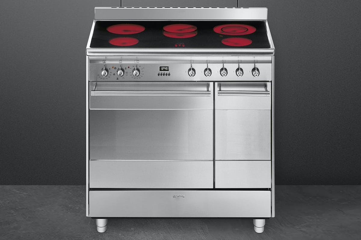 Smeg 90cm Electric Range Cooker | SUK92CMX9 | Stainless Steel-2