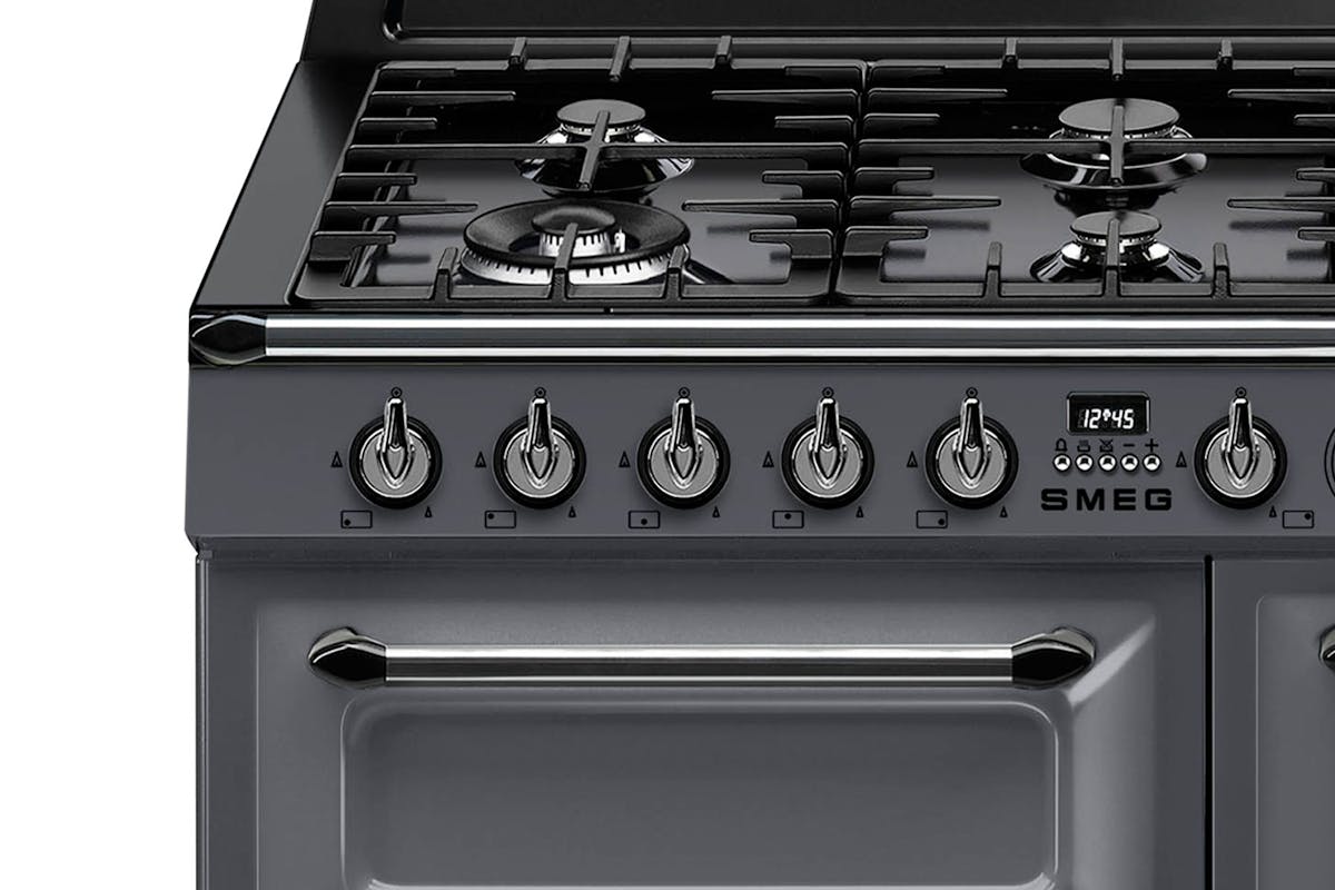 Smeg 100cm Victoria Dual Fuel Range Cooker | TR103GR | Slate Grey-2