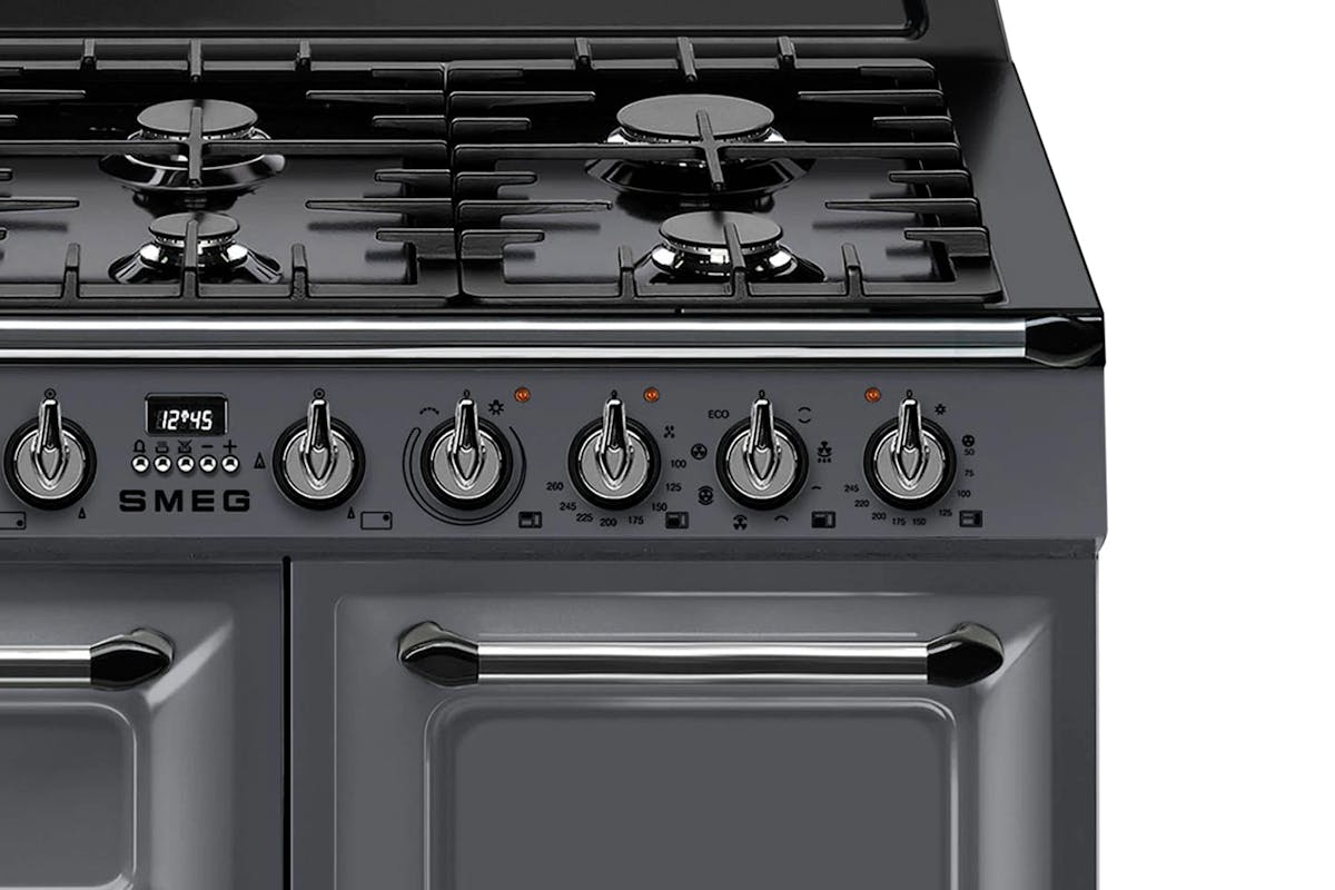 Smeg 100cm Victoria Dual Fuel Range Cooker | TR103GR | Slate Grey-3