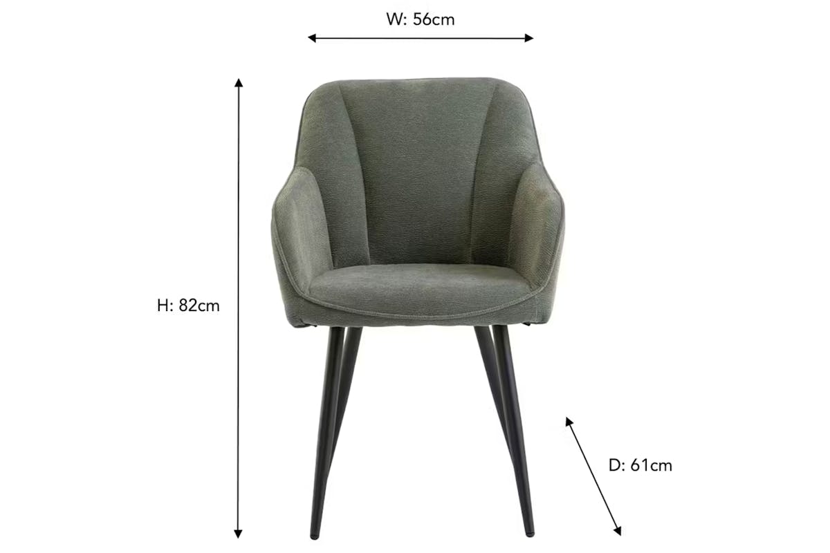 Rene Dining Chair | Mint Green-4
