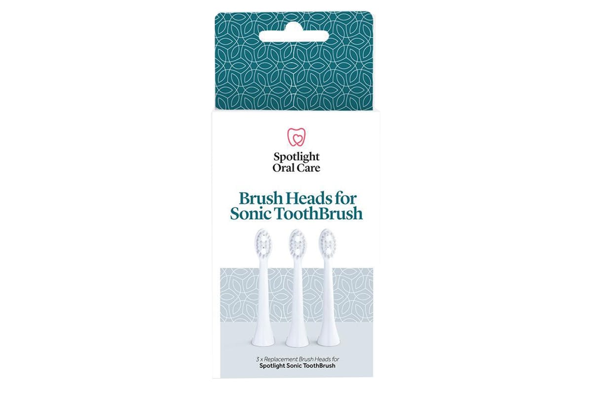 Spotlight Oral Care Sonic Toothbrush Replacement Heads | White-3