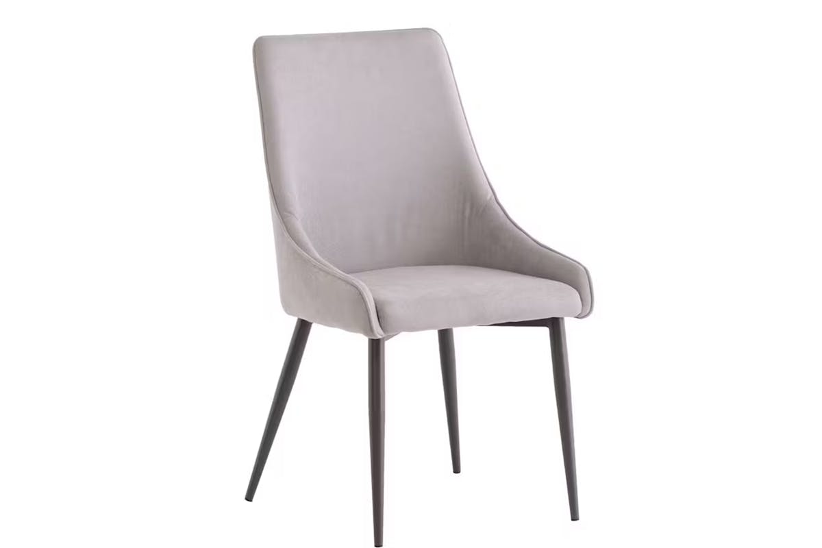 Rimini Dining Chairs | Fabric | Grey | Set of 2