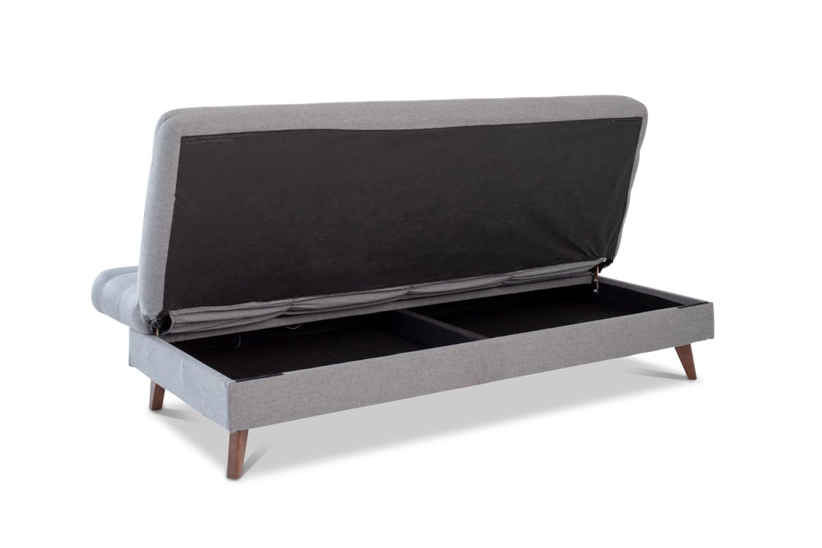 Robson Click Clack Sofa Bed | Storage | Grey-7