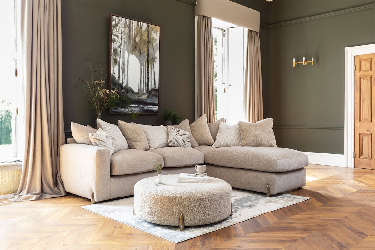 Romeo Footstool | Cream-5