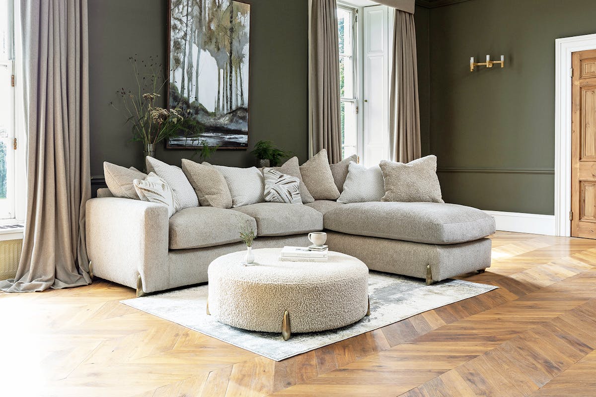 Romeo Chaise Sofa | Beige-8