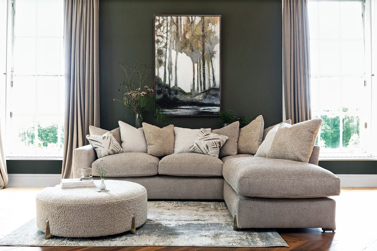 Romeo Chaise Sofa | Beige-9