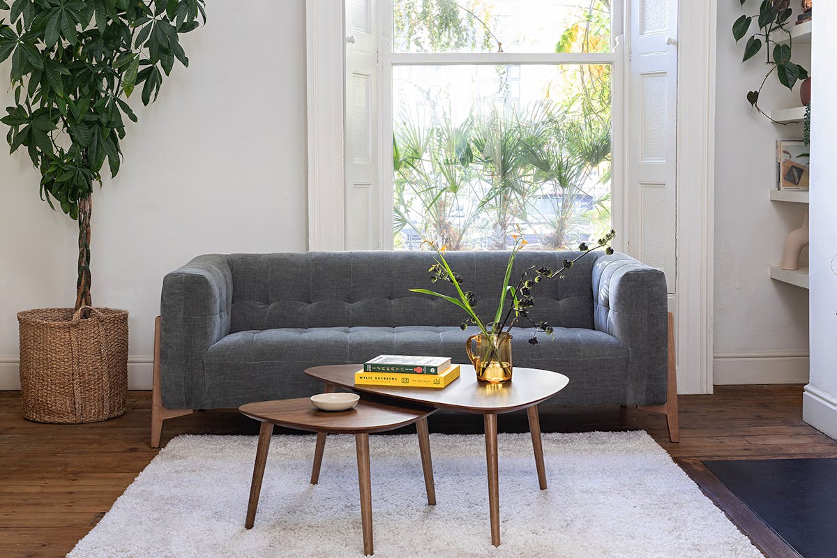 Rosie 3 Seater Sofa | Fabric | Basalt-5