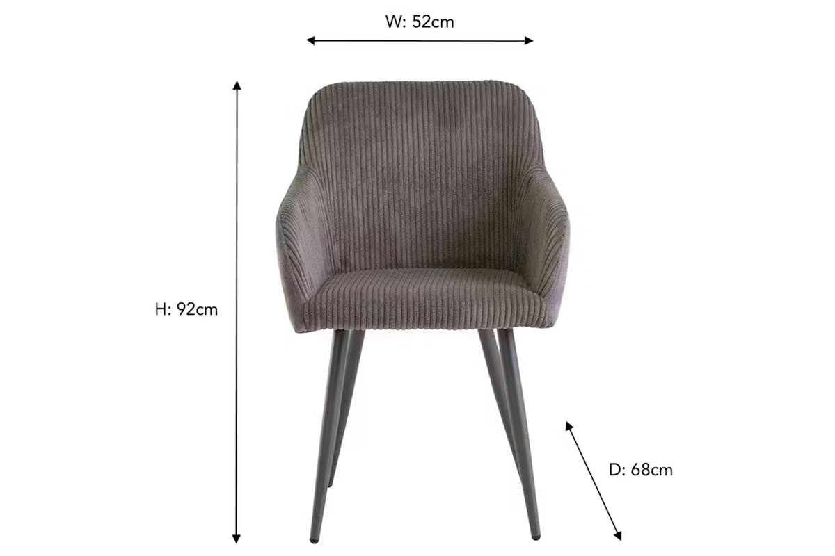 Rosline Dining Chair | Grey-4
