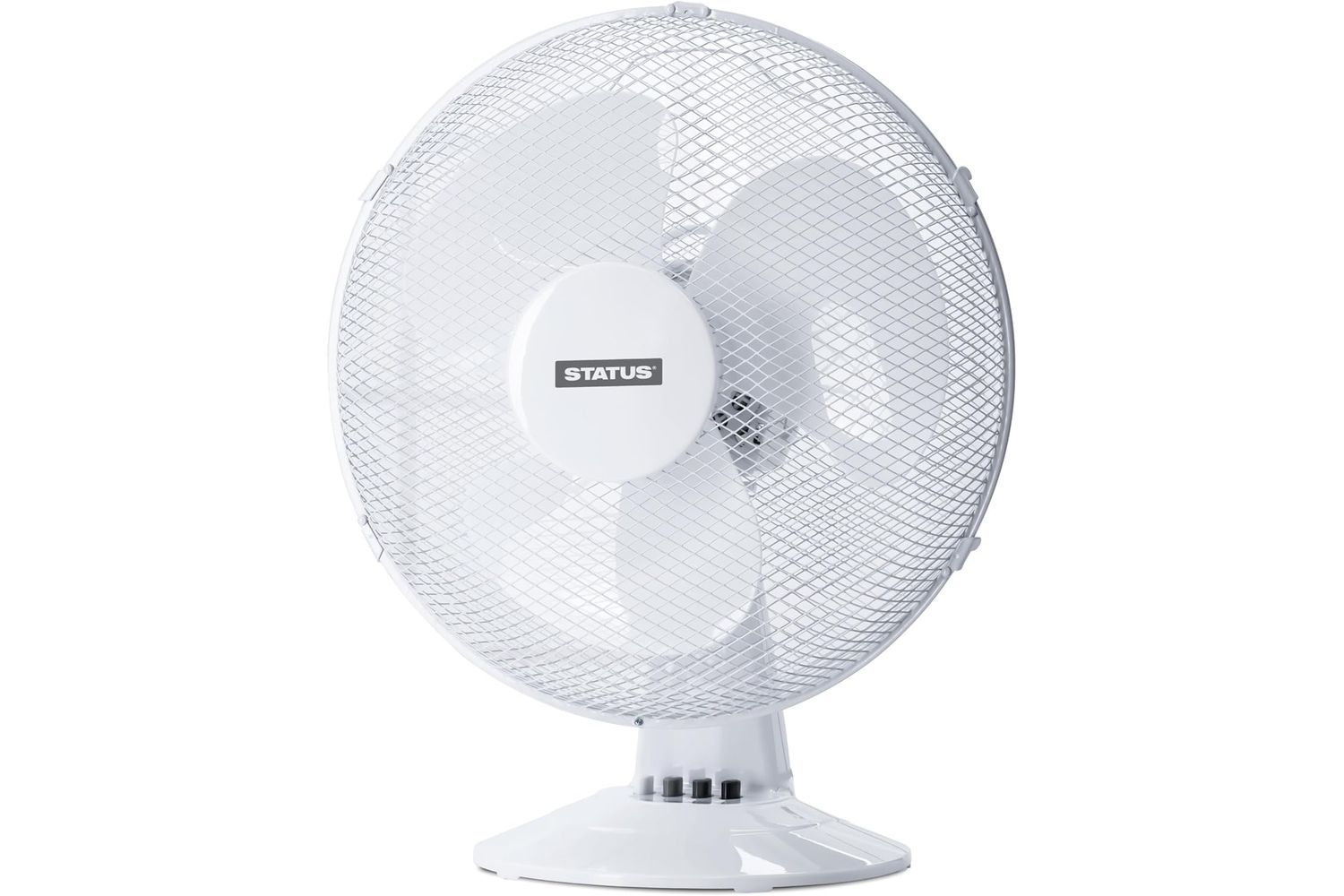 Status 16 White Desk Fan