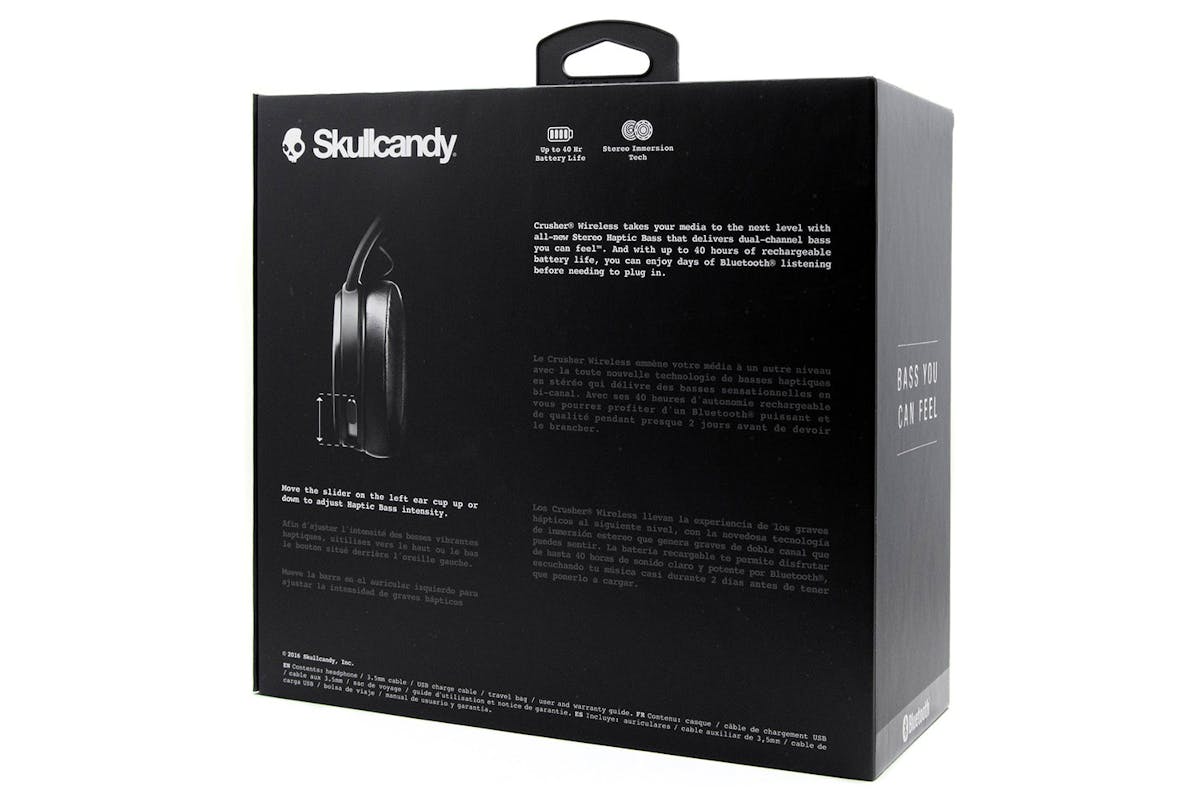 Skullcandy Crusher Over-Ear Wireless Headphones | Black-6