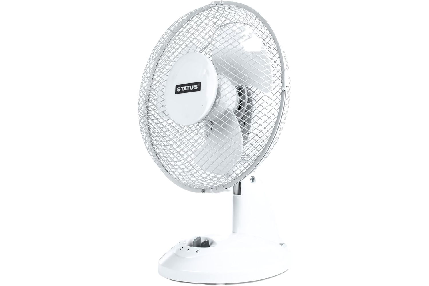 Status 9 White Desk Fan