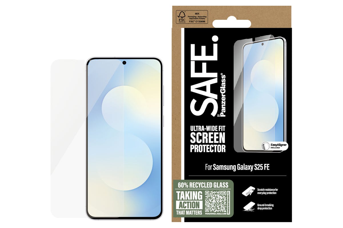 PanzerGlass Samsung Galaxy S25 FE 5G Ultra-Wide Fit Screen Protector | Clear-3