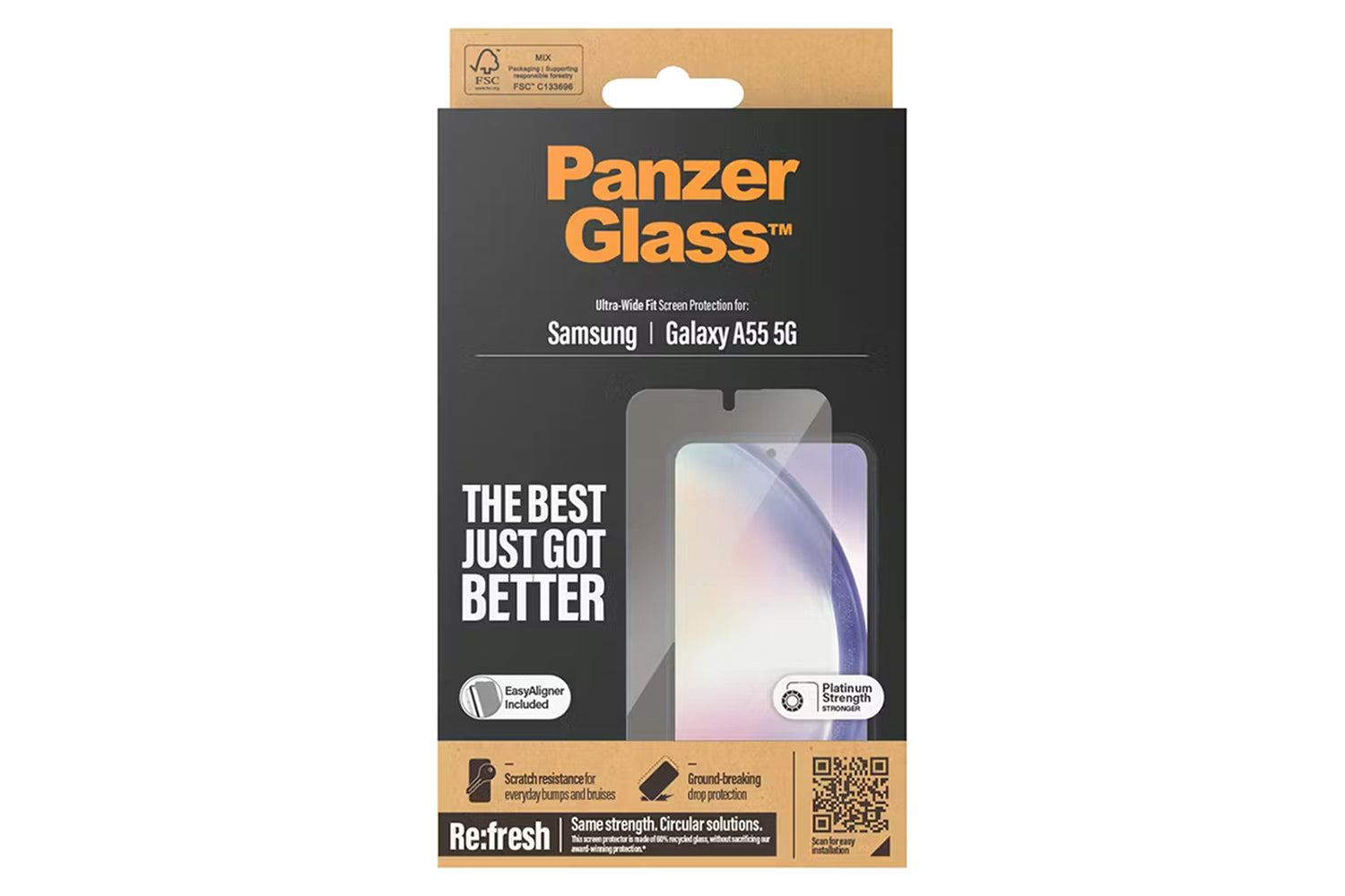 PanzerGlass Samsung Galaxy A56 5G Ultra-Wide Fit Screen Protector | Clear-4