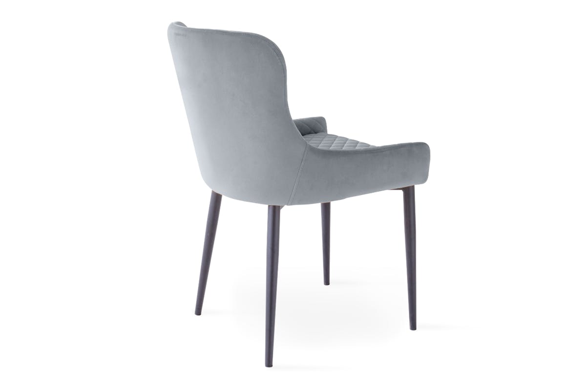 Saxon Dining Chair | Velvet | Grey-5