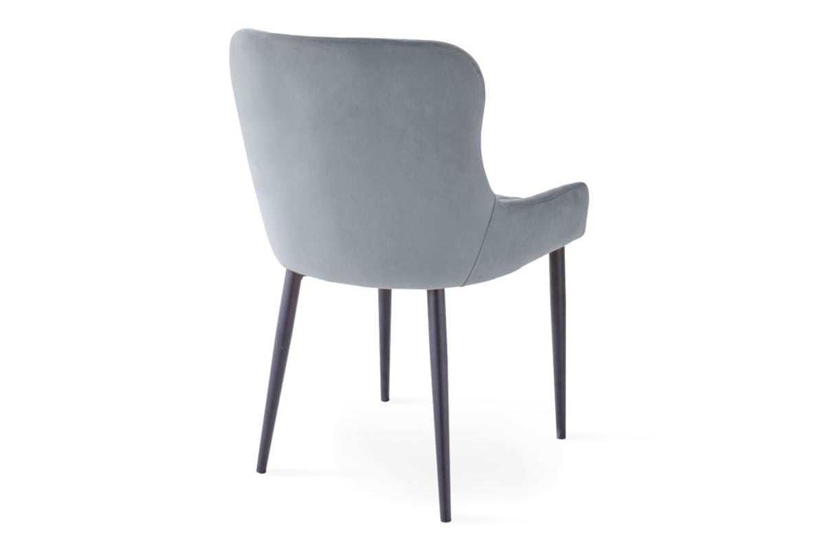 Saxon Dining Chair | Velvet | Grey-6
