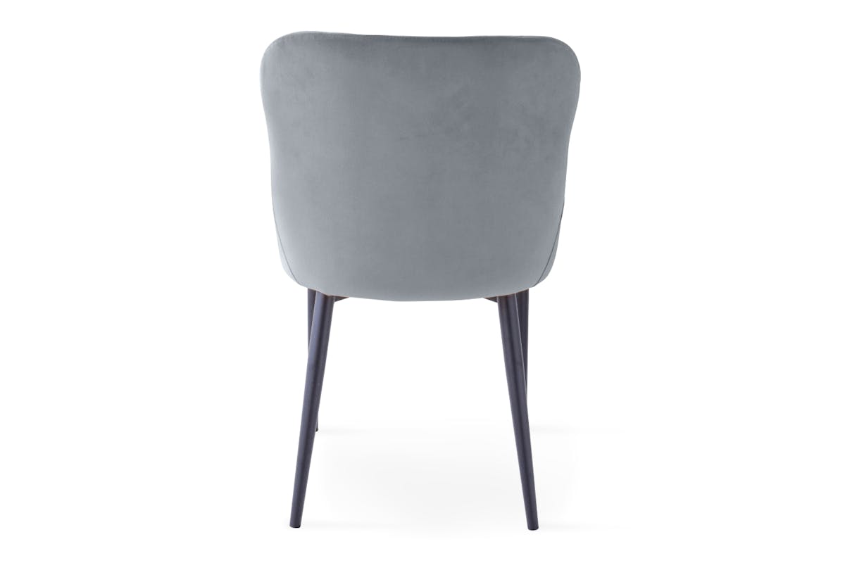Saxon Dining Chair | Velvet | Grey-7
