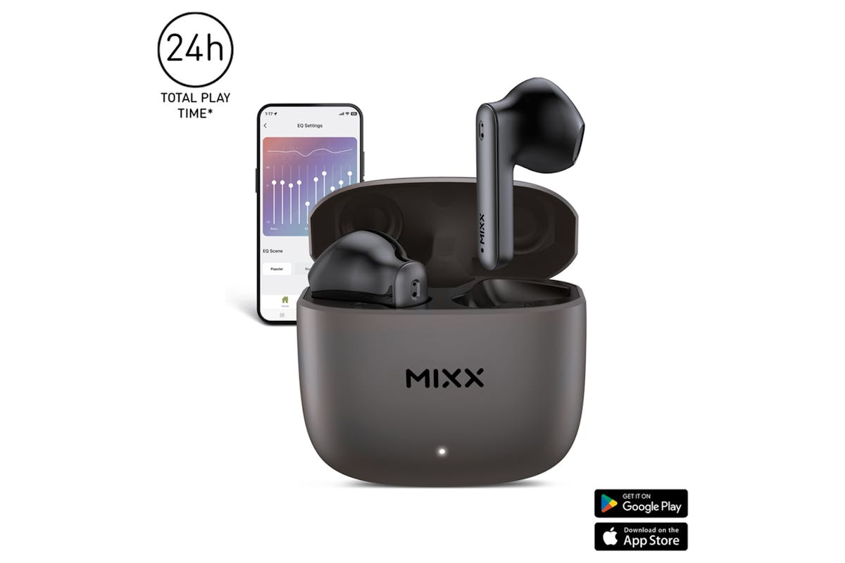 Mixx StreamBuds Custom 2 True Wireless Earbuds | Black Gun Metal-2